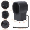 SEVOBAL Indoor Heaters Mini Desktop Fan Heater Portable Space Heater with Fast Heating and Overheat Protection for Home - 3 of 4