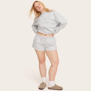 Women's Mid-Rise Pull-On Sweatshorts - Parke x Target Heather Gray