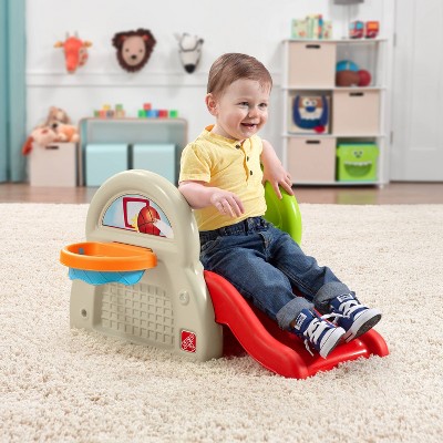 Multicolor Toddler Climbing Activity Center with Slide and Sports