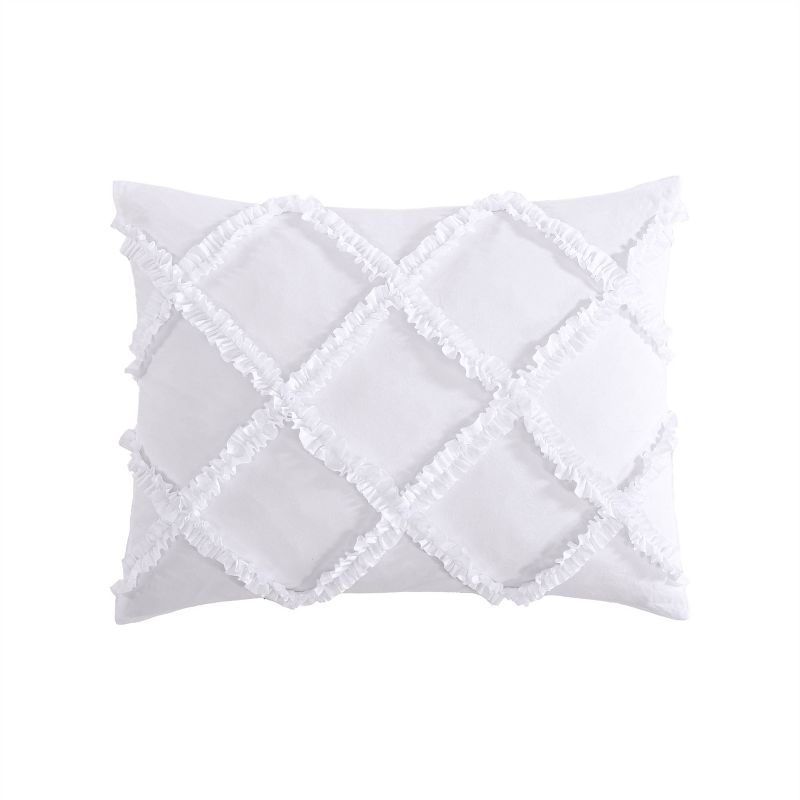 Laura Ashley Norah Comforter Bedding Set White, 5 of 10