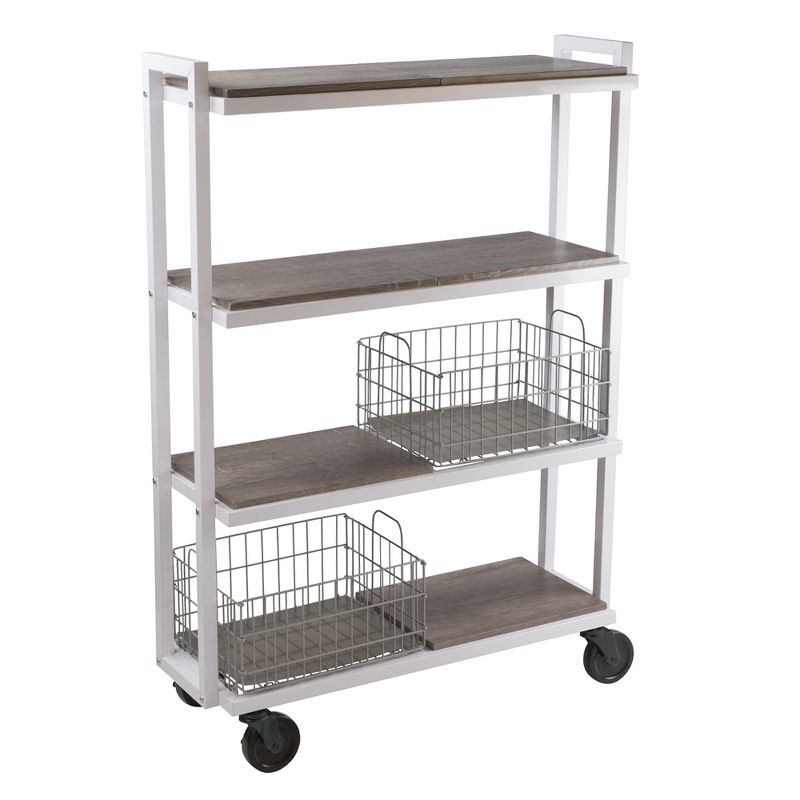 Cart System with wheels 4 Tier White - Atlantic, 3 of 16