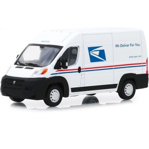 2018 RAM ProMaster 2500 Cargo High Roof Van "United States Postal Service" (USPS) White 1/43 Diecast Model Car by Greenlight - 1 of 4