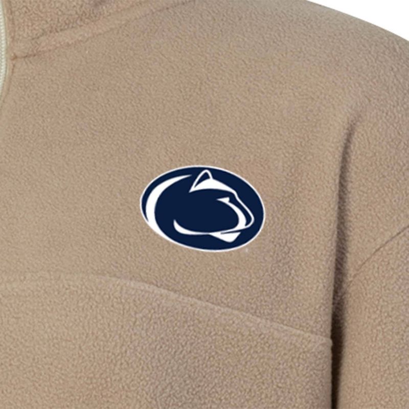 NCAA Penn State Nittany Lions Women&#39;s 1/4 Zip Sand Fleece Sweatshirt, 3 of 4