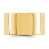 Black Bow Jewelry 12mm 10K White or Yellow Gold Lightweight Flat Standard Fit Band - 2 of 4