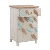 Salina Side Table White - Powell: Bedroom Accent Table with Brass Hardware, No Assembly Required - 2 of 4