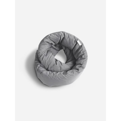 Grey Bamboo and Polyester Infinity Travel Pillow