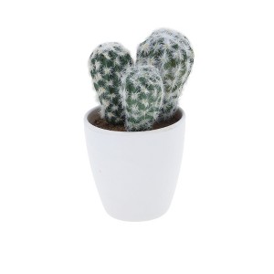 Unique Bargains Artificial Plants Plastic Green 3.03"x3.03"x8.27" 1 Pcs - 1 of 4