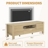 55" TV Stand with Doors and Cabinet, Farmhouse Entertainment Center, Entertainment Stand for TVs Up to 60", TV Console for Living Room, Bedroom - 4 of 4