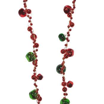 Christmas Jewel-tide Glass Bead Garland - One Garland 72.0 Inches