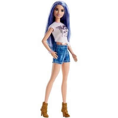 purple hair barbie doll