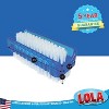 LOLA Products Classic Hand & Nail Brush, 2 Sided - Soft & Stiff, Long-Lasting, Comfortable No-Slip Grip, Cleans Hands & Fingernails, Blue, 3 Pack - 2 of 4