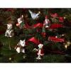 Spode Christmas Tree Skating Teddy Bear Ornament - 2 of 4