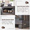 SinCiDo Nightstand with Charging Station, 18" Farmhouse Night Stand with 2 Drawers, Wood Rustic End Table - 4 of 4