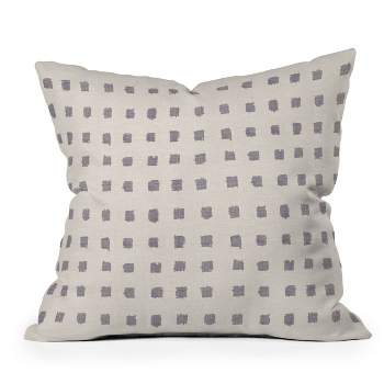 16"x16" Holli Zollinger Earthen Dot Square Throw Pillow White - Deny Designs