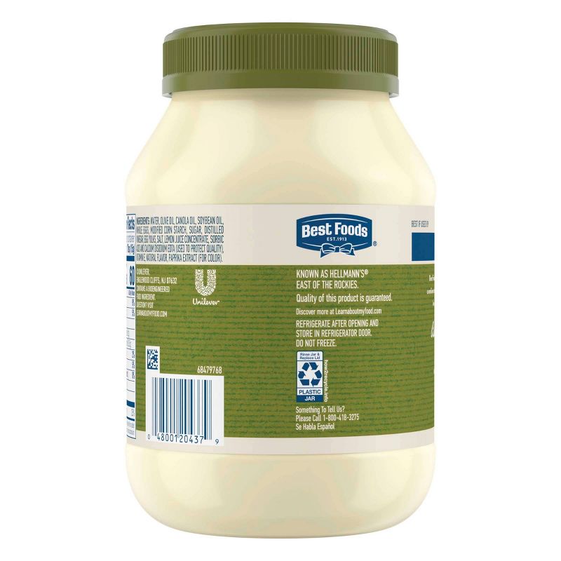 Best Food Mayonnaise Dressing with Olive Oil - 30oz, 3 of 6