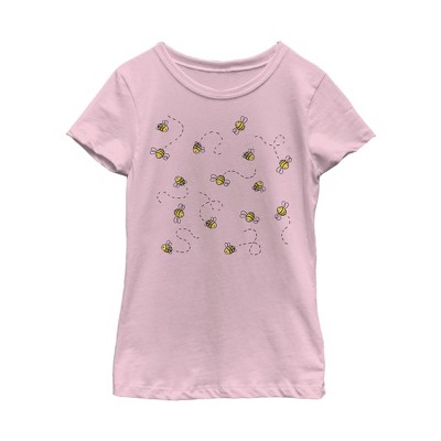 Girl's Lost Gods Bee Dance T-shirt - Light Pink - X Small : Target