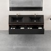 Whisen Floating Wall-Mounted Bathroom Vanity with Wave-Textured Soft-Close Drawers, Basin, Pre-Assembled Cabinet - 3 of 4