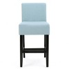 Modern Comfort Counter Stool Set Of 2,Fabric Counter Stool Barstool Dining Chair,Armless Rubber Wood Living Room Chairs-Cuddlewood - 4 of 4