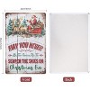 Lomsoe Santa Claus and Elk Tin Sign 12¡Á8inch "May You Never Be Too Grown Up To Search The Skies On Christmas Eve" Funny Tin Signs Christmas Gift - 2 of 4