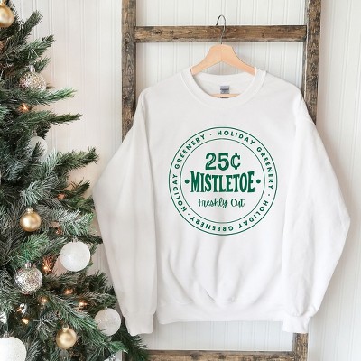 Simply Sage Market Women's Graphic Sweatshirt Mistletoe Fresh Cut