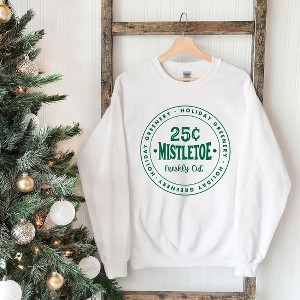 Simply Sage Market Women's Graphic Sweatshirt Mistletoe Fresh Cut - 1 of 4