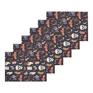C&F Home Spooky Magic Skull Halloween Cotton Placemat Set of 6 - 1 of 4