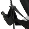 Sevobal Outdoor Portable Chairs Hammock Camping Chair Folding Rocking Recliner with Pillow Cup Holder for Lawn Backyard, Black, 11"*8.3"*37.8" - 4 of 4