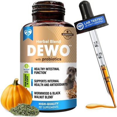 Beloved Pets Natural Intestinal Defense Herbal Cleanse for Dogs and Cats with Probiotic, Advanced Broad Spectrum Formula Gut Health 2 Oz - 1 Pack