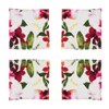 Saro Lifestyle Printed Floral Design Napkin - 3 of 4