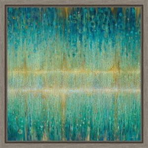 Amanti Art Rain Abstract I by Danhui Nai Framed Canvas Wall Art - 1 of 4