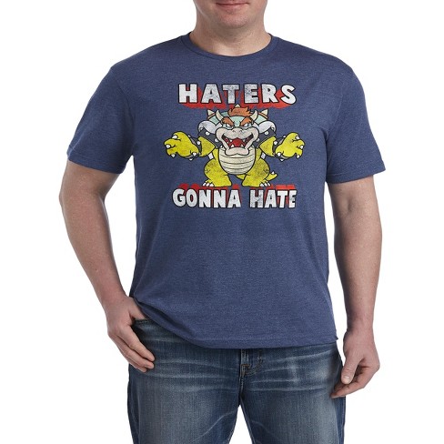 Haters Gonna Hate Graphic Tee - Men's Big And Tall Navy Heather X : Target