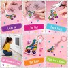 GirlZone Shrink Me Craft Kit, Create Shrink Art and Make Your Own Keychain Charms and Fridge Magnets with Shrinky Sheets - 2 of 4