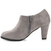 Journee Collection Womens Sanzi Comfort Insole Inside Zip Block Heel Booties - 2 of 4