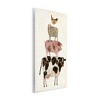 Stupell Industries Barnyard Buds Stacked Animals Wall Plaque Art - 2 of 4