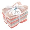 Little Treasure Baby Girl Rayon from Bamboo Luxurious Washcloths, Coral Mint, One Size - image 2 of 2