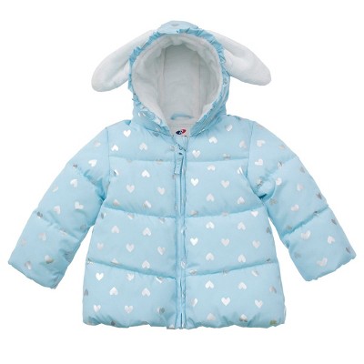 Rokka&Rolla Infant Toddler Girls' Fleece Puffer Jacket-Baby Warm Winter Coat