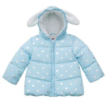 Rokka&Rolla Infant Toddler Girls' Fleece Puffer Jacket-Baby Warm Winter Coat
