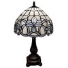 Amora Lighting Tiffany-style Floral Design Table Lamp – Handcrafted Stained Glass Shade, 19" High - 4 of 4