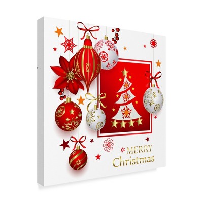 Trademark Fine Art -Maria Rytova 'Christmas Bright Composition' Canvas Art