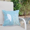 RightSide Designs Snowy White Egret Indoor/Outdoor Throw Pillow - 4 of 4