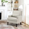 Arceso 25.6-in W Modern Herrinbone Linen Accent Armchair - 2 of 4