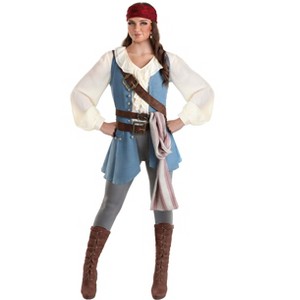 HalloweenCostumes.com Disney Pirates of the Caribbean Jack Sparrow Women's Halloween Costume | Adult Swashbuckler Captain Outfit - 1 of 4