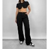 Women's Crew Neck Cropped Underwire Tee - Mimosa - 4 of 4