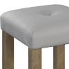 Grey and Oak Counter Height Stools (Set of 2) - 3 of 4