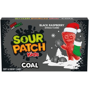 SOUR PATCH KIDS Christmas Coal Black Raspberry Theater Box Candy - 3.1oz - 1 of 4