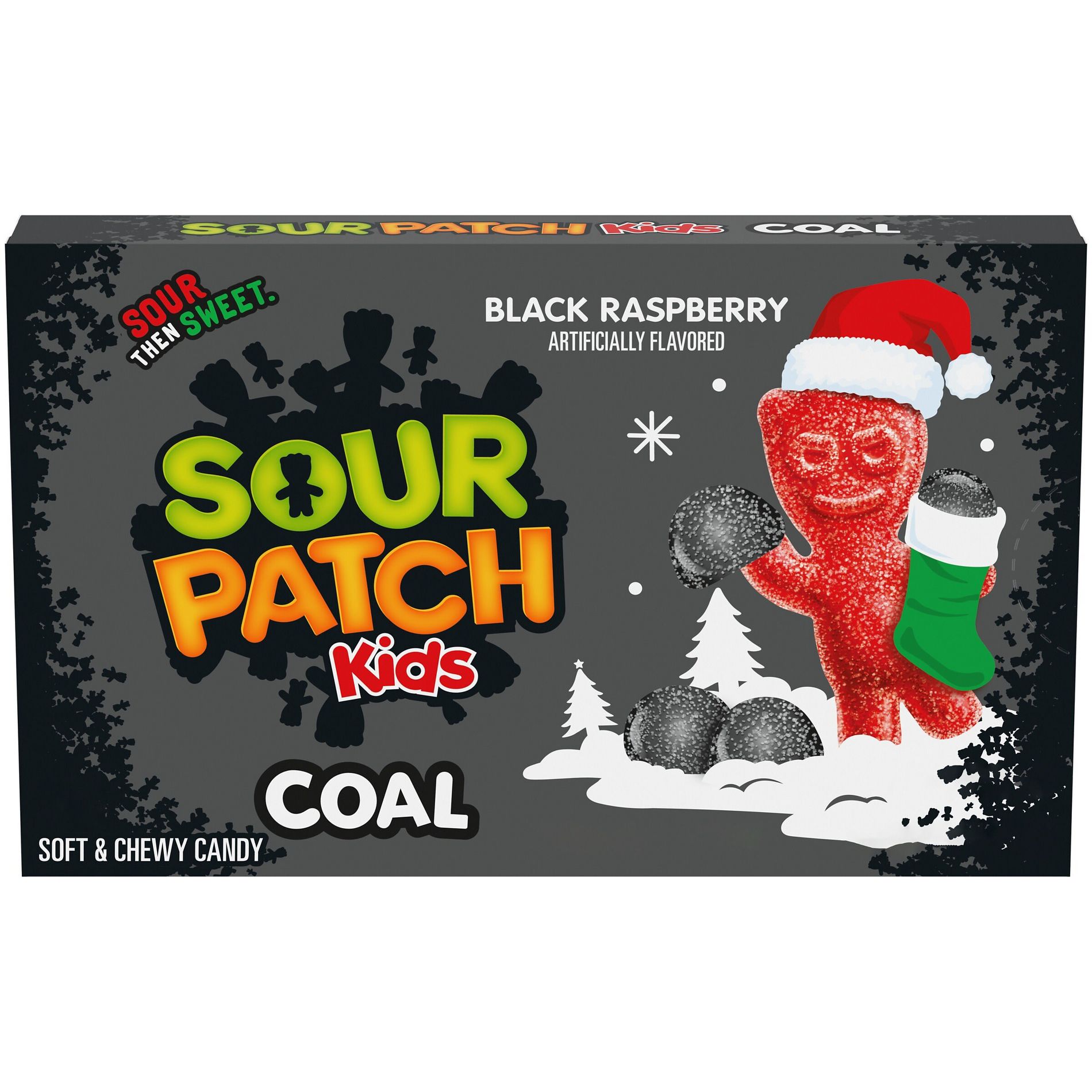SOUR PATCH KIDS Christmas Coal Black Raspberry Theater Box Candy - 3.1oz