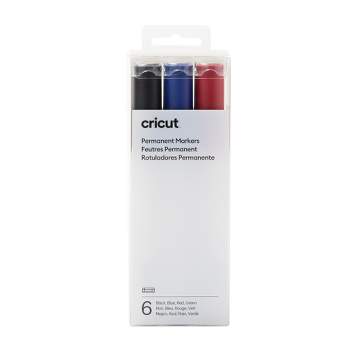 Cricut Permanent Markers 2.5 mm, Red, Green, Blue (3 ct) - Red