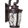Minka Lavery Rustic Outdoor Wall Light Fixture Corona Bronze 12 1/4" Clear Hammered Glass for Post Exterior Deck Porch Yard Patio - 2 of 3