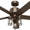 Hunter 52" Lawndale Lighted Ceiling Fan Satin Bronze Finish - 3 of 4