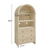 Kumasinova Arch Pantry Cabinet with Adjustable Shelves,Farmhouse Kitchen Storage Cabinet with Doors/Drawers,Versatile Display Cabinet for Dining Room - 2 of 4
